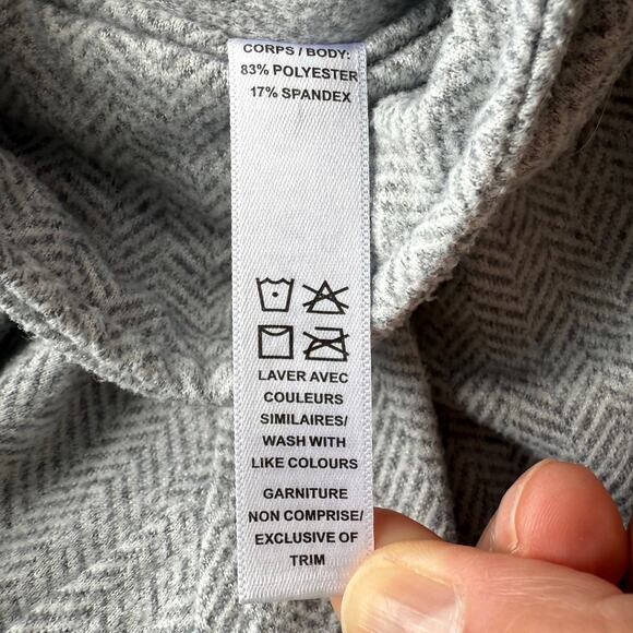 Kyodan Womens Gray Fitted Pullover Sweatshirt Jacket Medium Athleisure Hiking - Picture 12 of 13